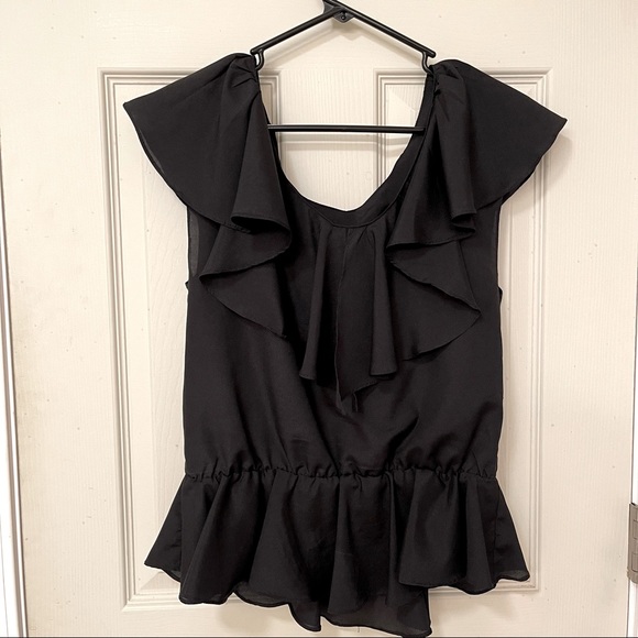 Paisley and Ivy black ruffled blouse - Picture 2 of 7